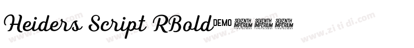 Heiders Script RBold字体转换